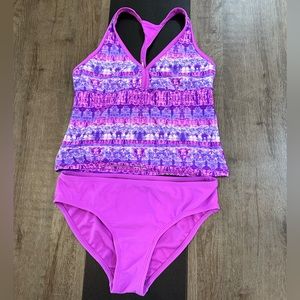 Girls Sz 10-12 3pc Tankini Set